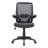 CorLiving WHR-501-O Workspace High Mesh Back Office Chair in Grey - Gray - Front_Zoom