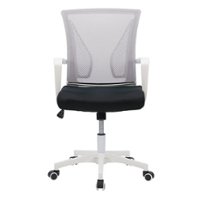 CorLiving - Workspace Ergonomic Mesh Back Office Chair - Grey and White - Front_Zoom