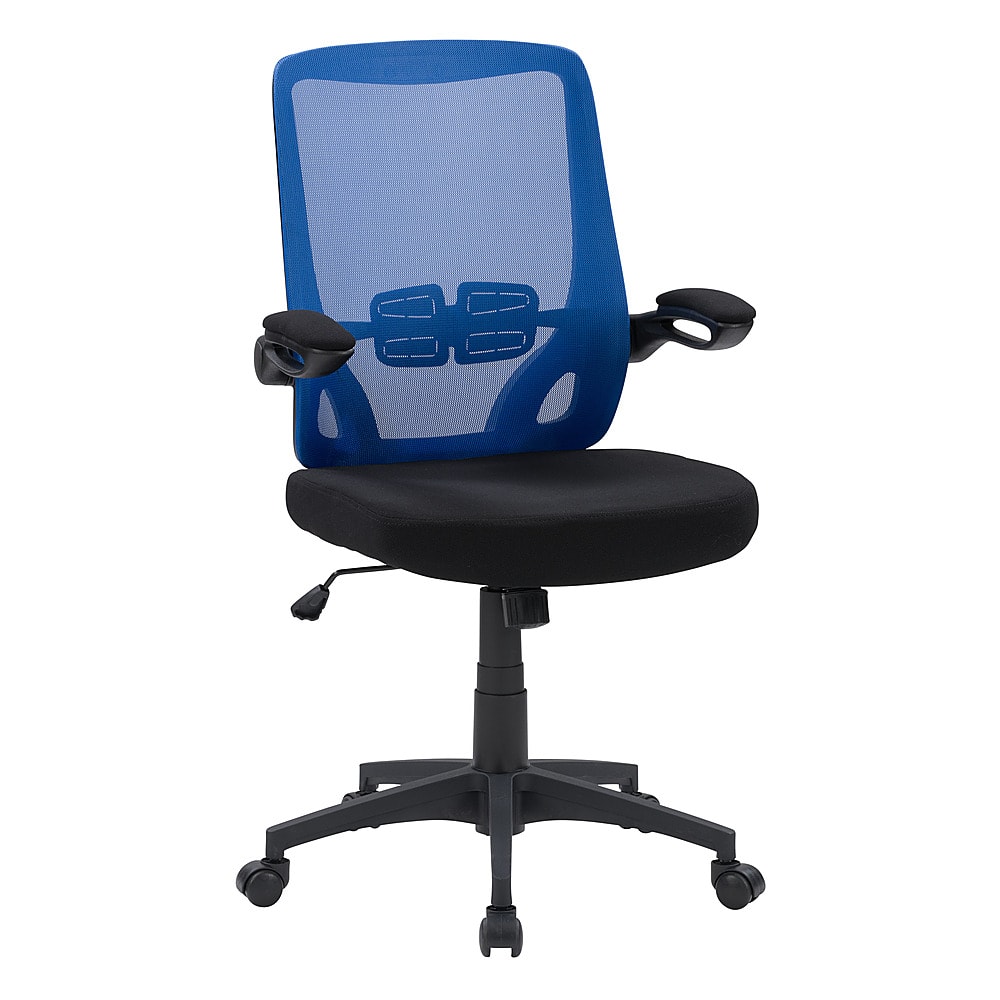 Angle View: CorLiving - Workspace High Mesh Back Office Chair - Blue