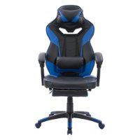 CorLiving - Doom Gaming Chair - Black and Blue - Front_Zoom