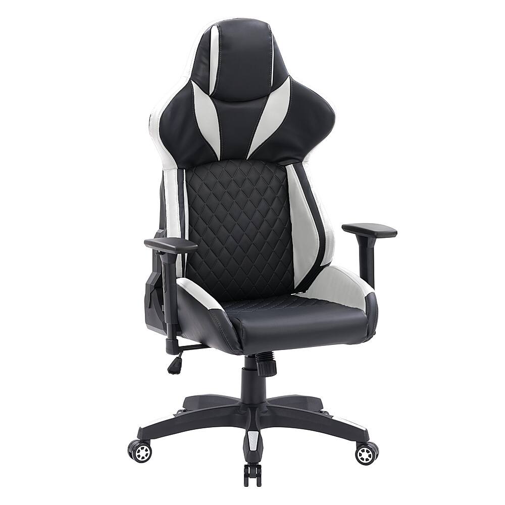 Customer Reviews: CorLiving Nightshade Gaming Chair Black and White WCH ...