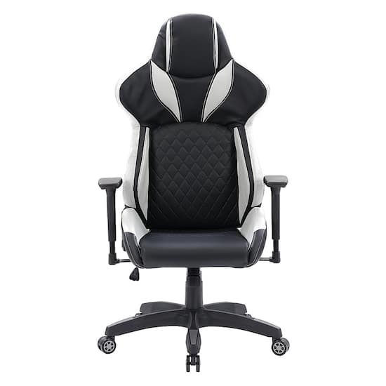 CorLiving Nightshade Gaming Chair Black and White WCH 450 G