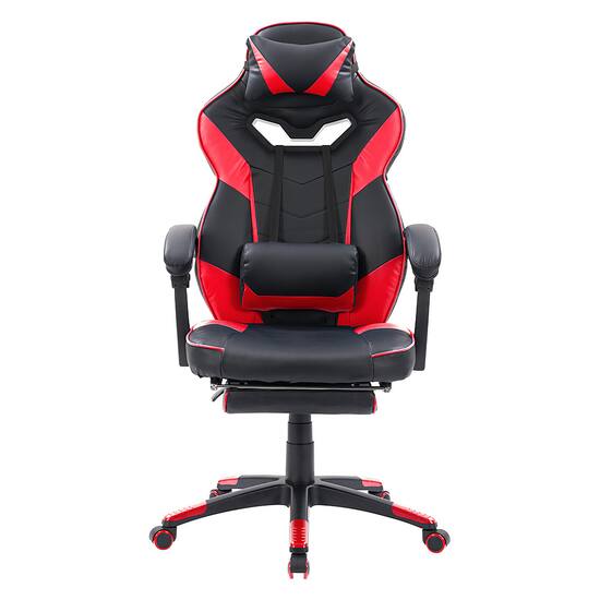 CorLiving Doom Gaming Chair Black and Red WCH 500 G Best Buy
