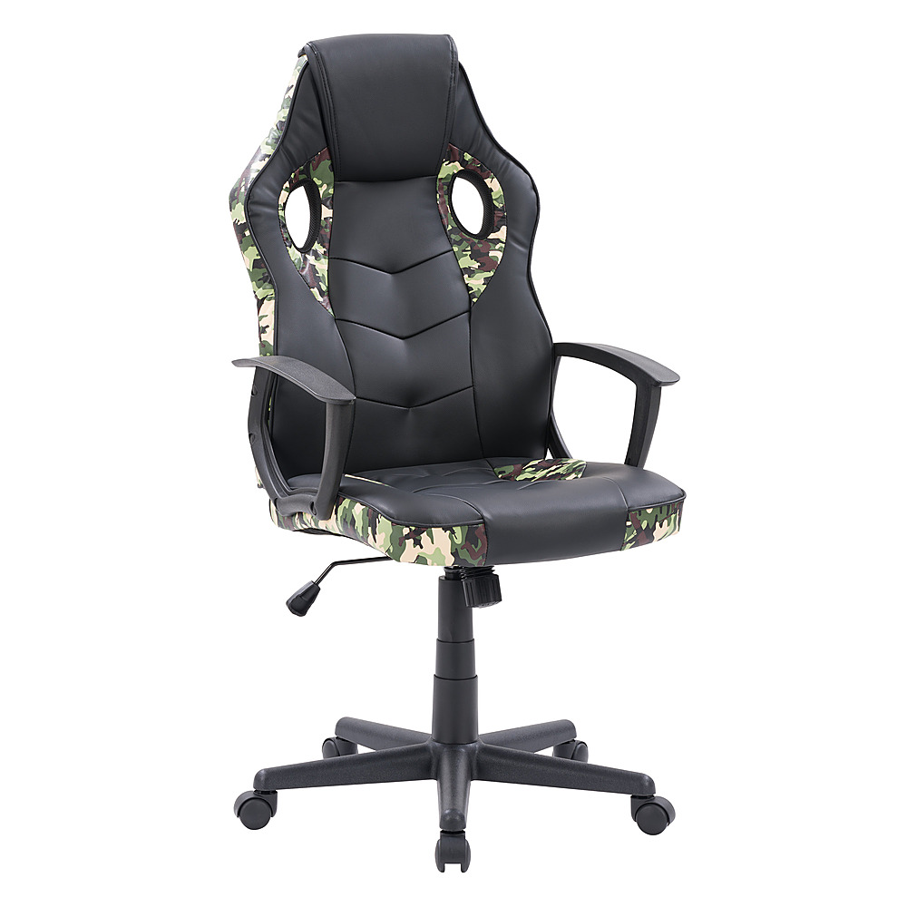 Angle View: CorLiving - Mad Dog Gaming Chair - Black and Camo