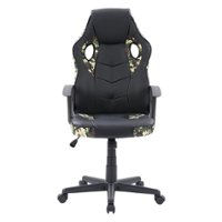 CorLiving - Mad Dog Gaming Chair - Black and Camo - Front_Zoom