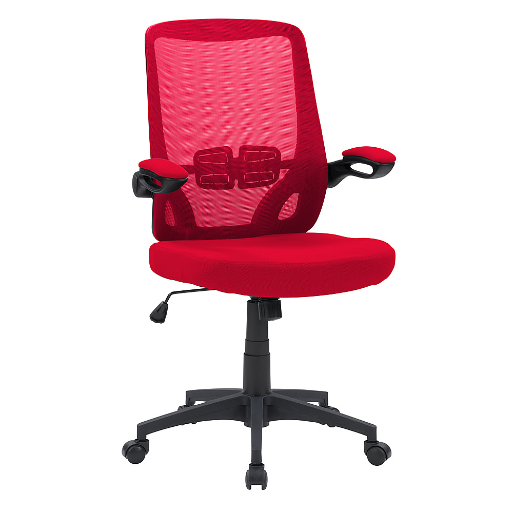 Angle View: CorLiving - Workspace High Mesh Back Office Chair - Red