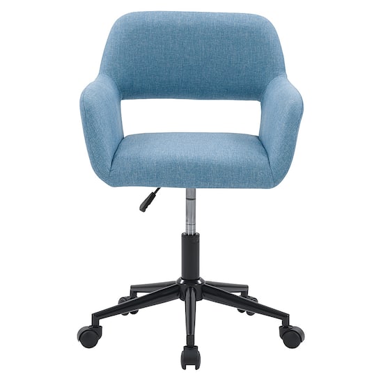 CorLiving Marlowe Upholstered Task Chair Light Blue WGY 634 C
