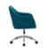 Alt View Zoom 12. CorLiving - Marlowe Upholstered Chrome Base Task Chair - Dark Blue.