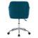 Alt View Zoom 13. CorLiving - Marlowe Upholstered Chrome Base Task Chair - Dark Blue.