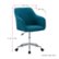 Alt View Zoom 15. CorLiving - Marlowe Upholstered Chrome Base Task Chair - Dark Blue.