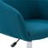 Alt View Zoom 17. CorLiving - Marlowe Upholstered Chrome Base Task Chair - Dark Blue.