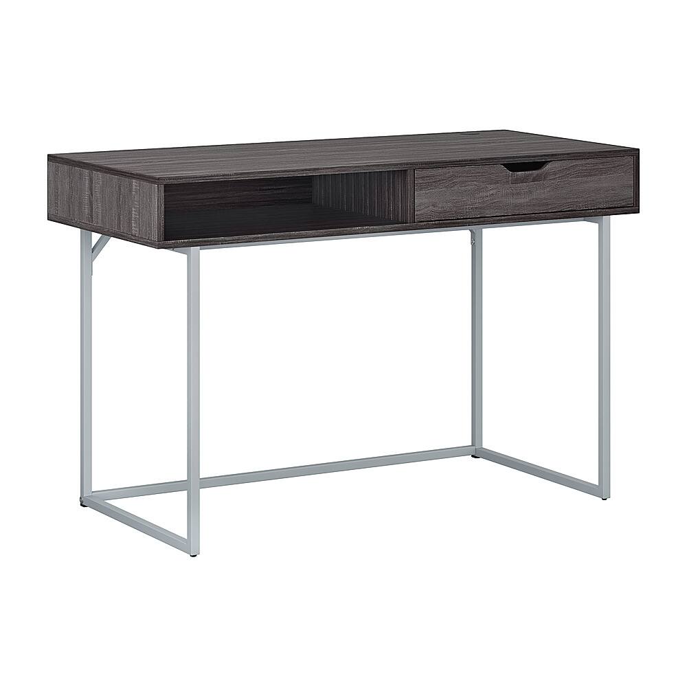Angle View: CorLiving - Auston 1-Drawer Desk - Grey
