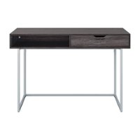 CorLiving - Auston 1-Drawer Desk - Grey - Front_Zoom