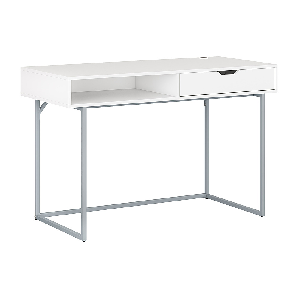 Angle View: CorLiving - Auston 1-Drawer Desk - White