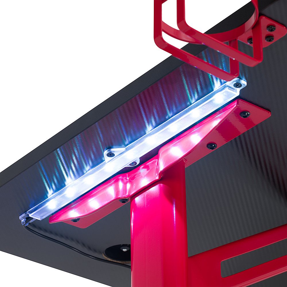NEW! LED Gaming Table with Carbon Fiber Finish and LED Lighting - Must-Have  from Costco