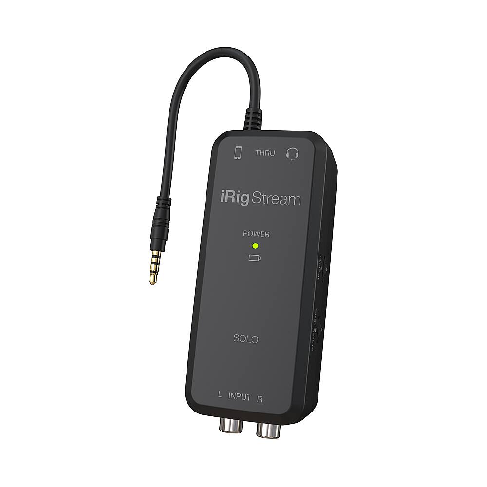 Left. IK Multimedia - iRig Stream Solo - Black.