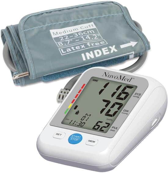 NuvoMed Audible Arm Blood Pressure Monitor White TBP-6 ...