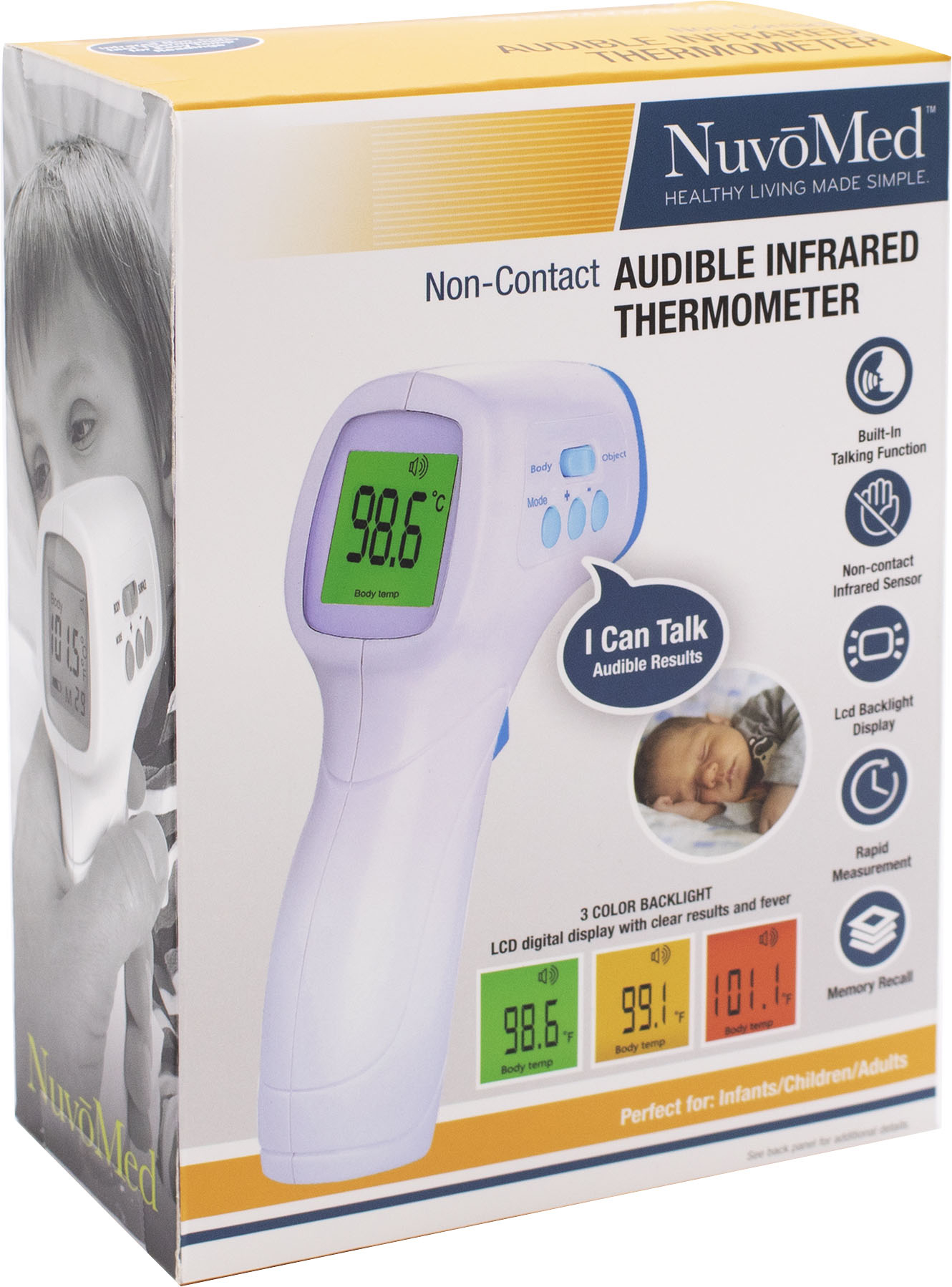 NuvoMed WMT-6/0929 Wall-Mounted Thermometer, 1 - Food 4 Less