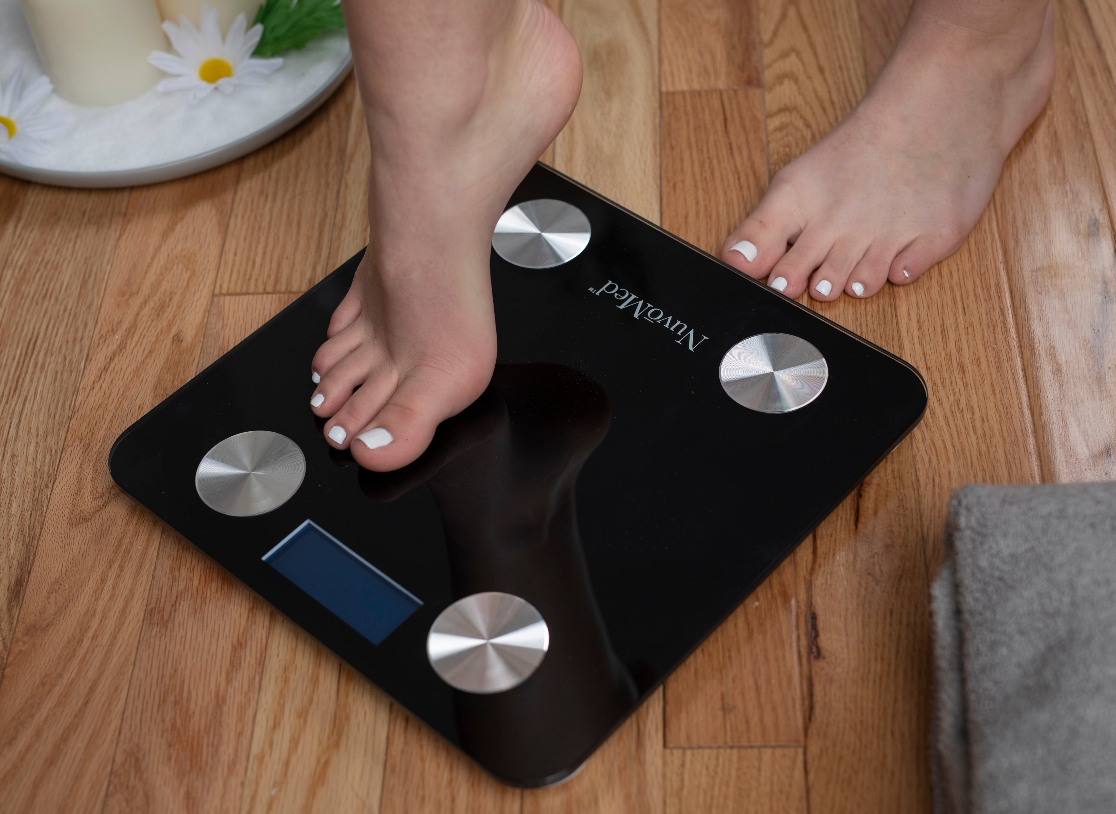 Sportneer Smart Body Fat Scale with 8 Electrodes, Bluetooth & Wi-Fi,  Accurate