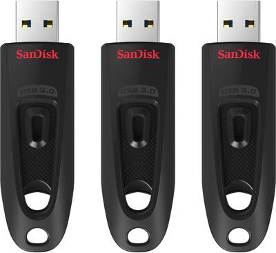 SANDISK Ultra 32GB USB 3.0 Flash Drive with Hardware Encryption (3 SANDISK Ultra 32GB USB 3.0 Flash Drive with Hardware Encryption (3