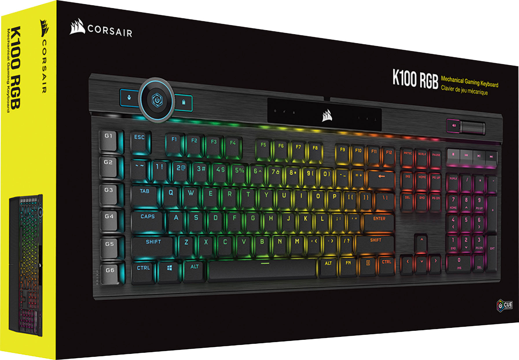 Best Buy: CORSAIR K100 RGB Full-size Wired Mechanical Cherry MX SPEED  Switch Gaming Keyboard with Elgato Stream Deck Software Integration Black  CH-912A014-NA