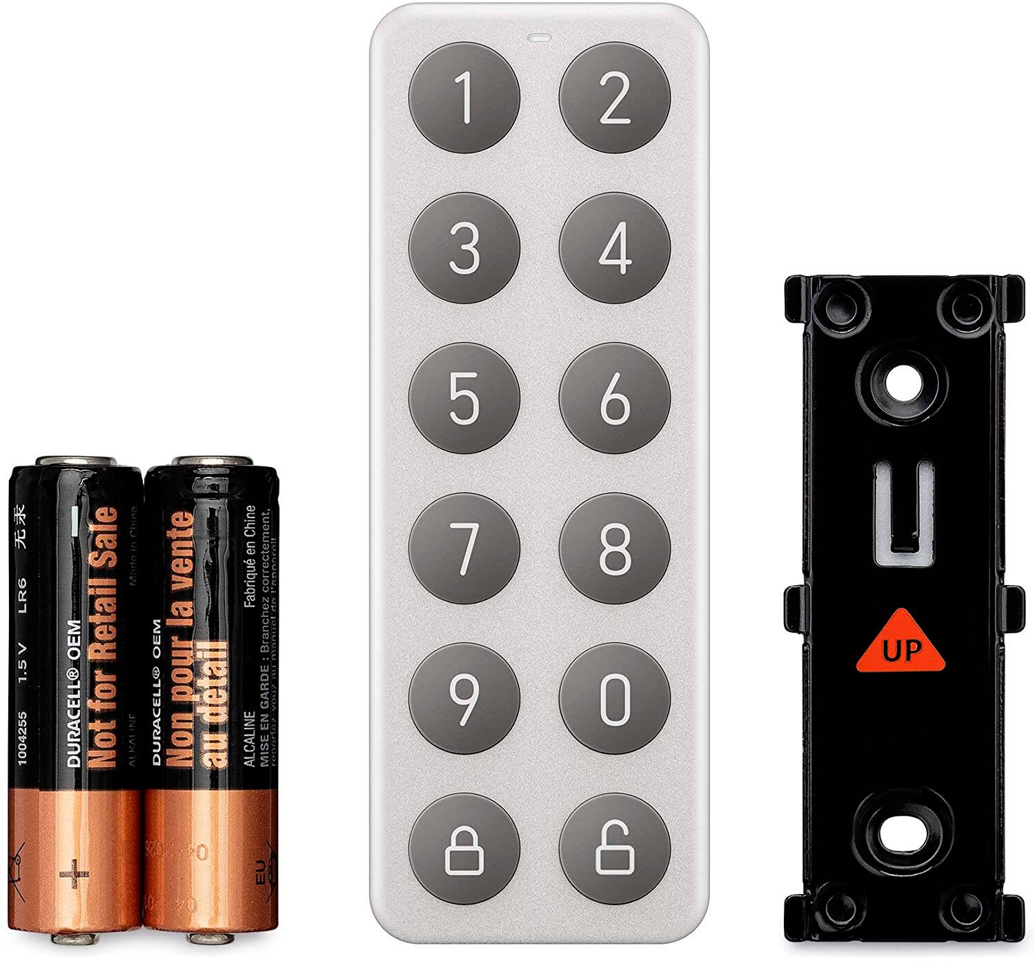 Left. Wyze - Keypad for Wyze Lock - Silver.