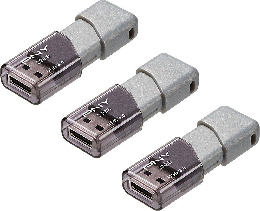 Alt View 11. PNY - Turbo Attaché 3 32GB USB 3.0 Flash Drive, 3-Pack.