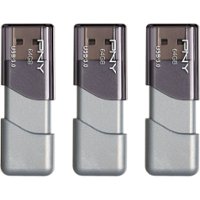 PNY - Turbo Attaché 3 64GB USB 3.0 Flash Drive, 3-Pack - Front_Zoom