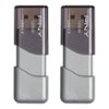 PNY - Turbo Attaché 3 128GB USB 3.0 Type A Flash Drive, 2-Pack - Silver
