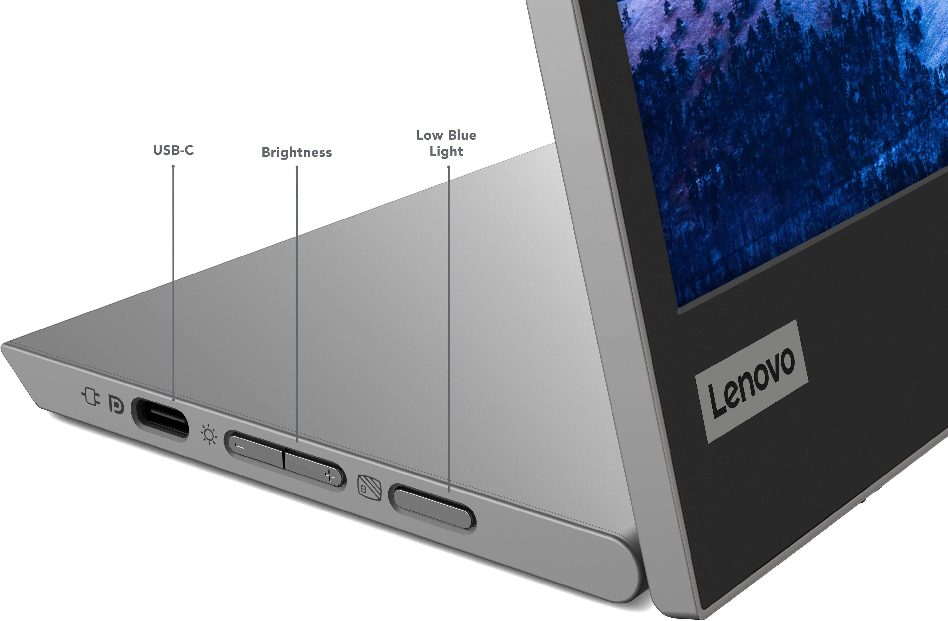 Alt View 16. Lenovo - L15 15.6" IPS LED FHD USB-C Portable Monitor - Silver.