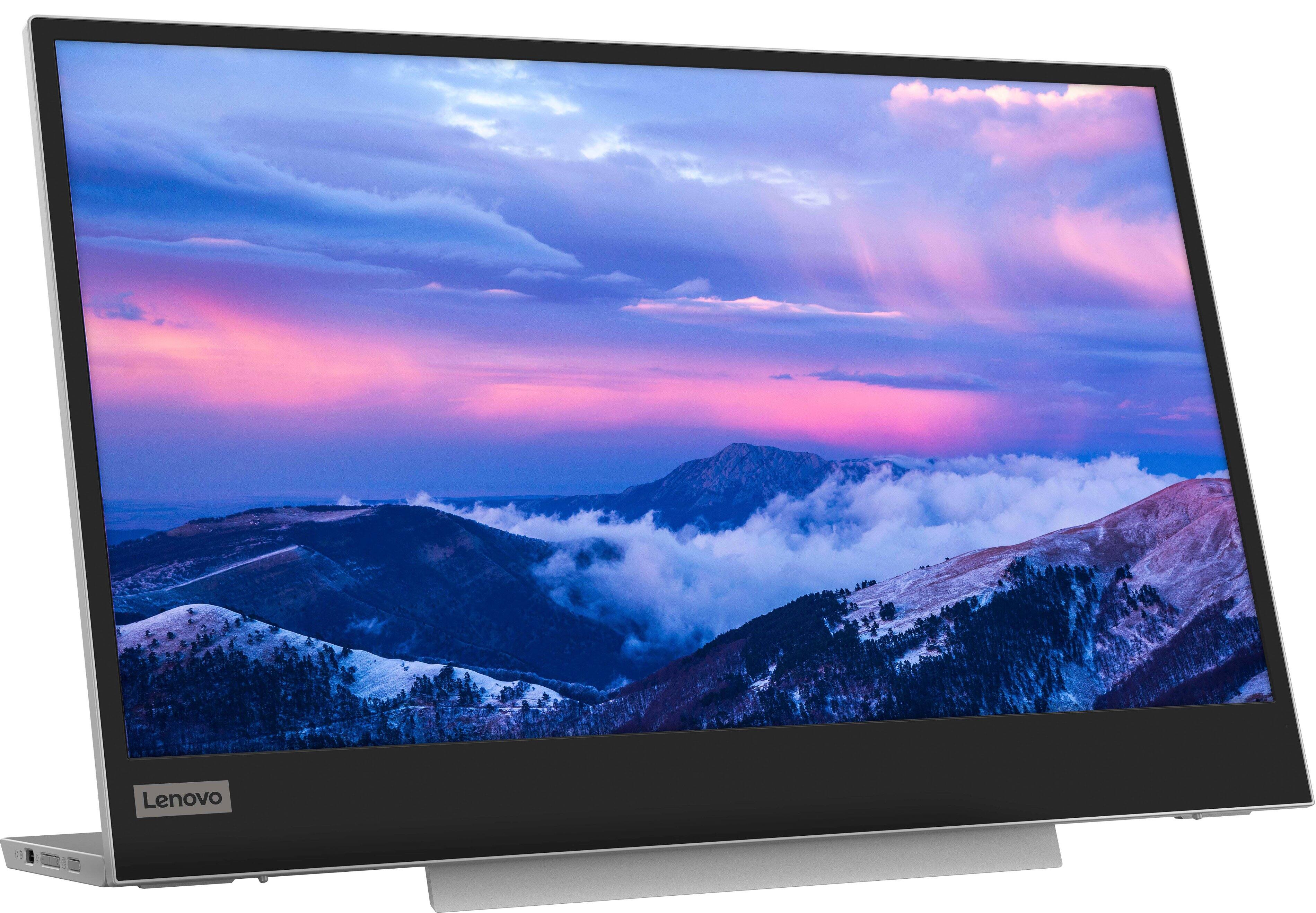 Alt View 17. Lenovo - L15 15.6" IPS LED FHD USB-C Portable Monitor - Silver.