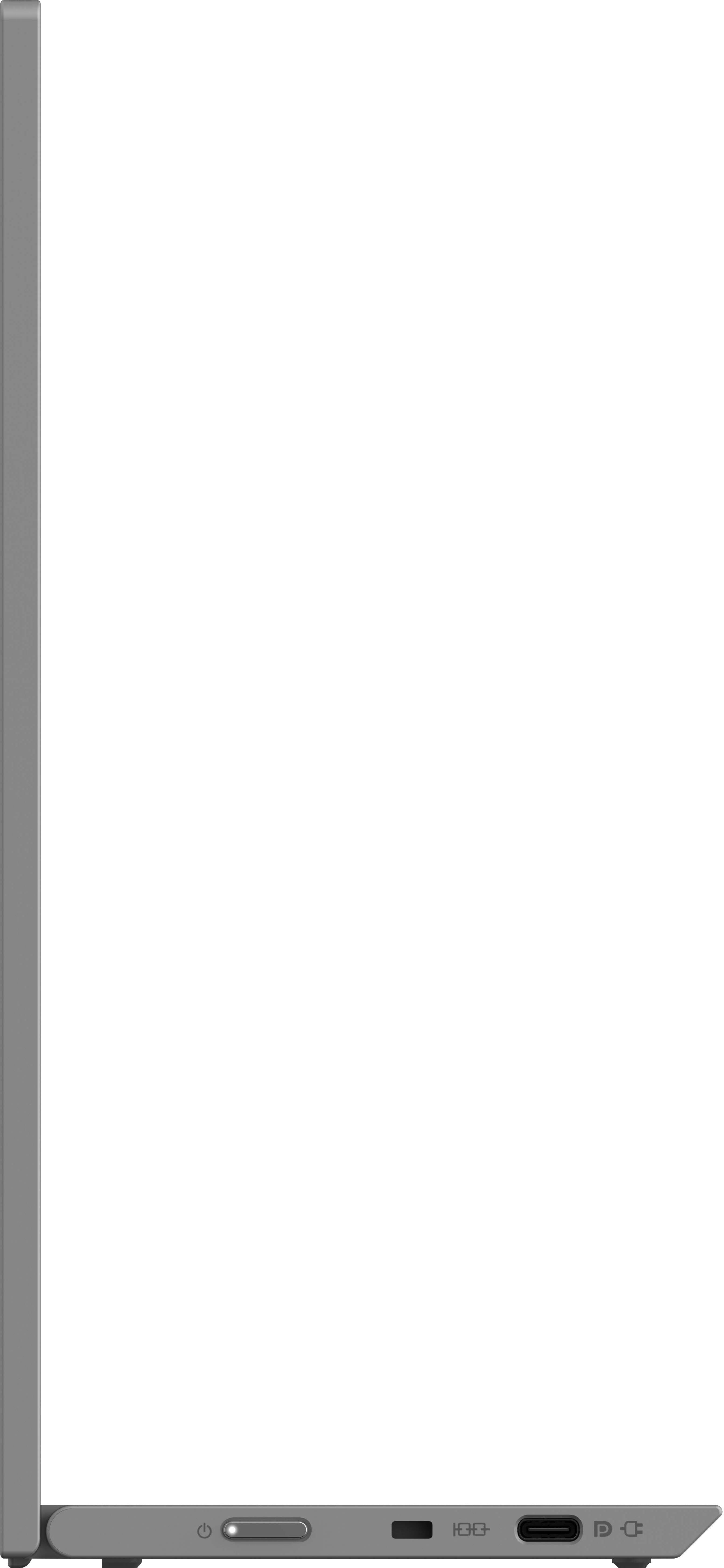 Left. Lenovo - L15 15.6" IPS LED FHD USB-C Portable Monitor - Silver.