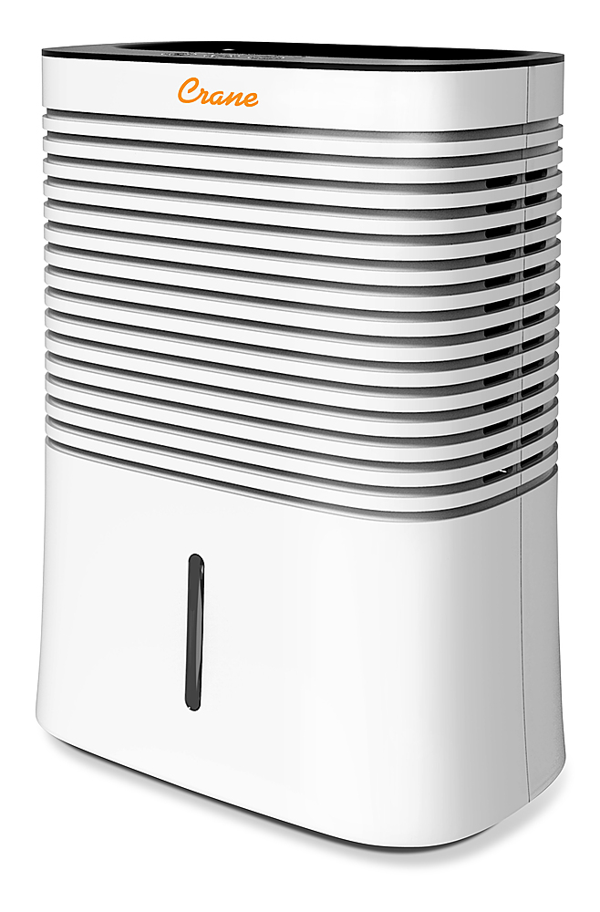 Angle View: Keystone - 22-Pint Dehumidifier with Electronic Controls in White - White