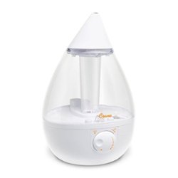 CRANE - 1 Gal. Drop Ultrasonic Cool Mist Humidifier - Clear/White - Front_Zoom
