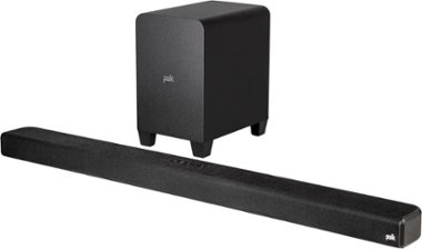 Polk Audio - Signa S4 Ultra-Slim TV Sound Bar with Wireless Subwoofer, Dolby Atmos 3D Surround Sound, Works with 8K, 4K & HD TVs - Black - Front_Zoom