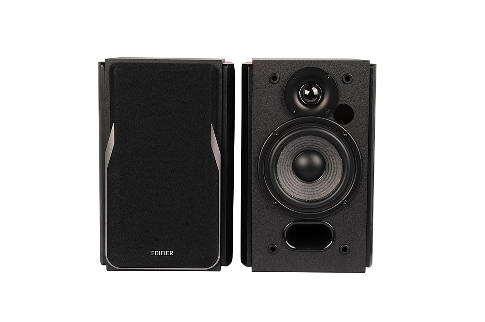 Edifier - R1380T Active Bookshelf Speakers, Computer Speakers – Dual RCA inputs - 2.0 Studio Monitor Speaker - Black - Front_Zoom