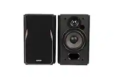 Front. Edifier - R1380T Active Bookshelf Speakers, Computer Speakers – Dual RCA inputs - 2.0 Studio Monitor Speaker - Black.