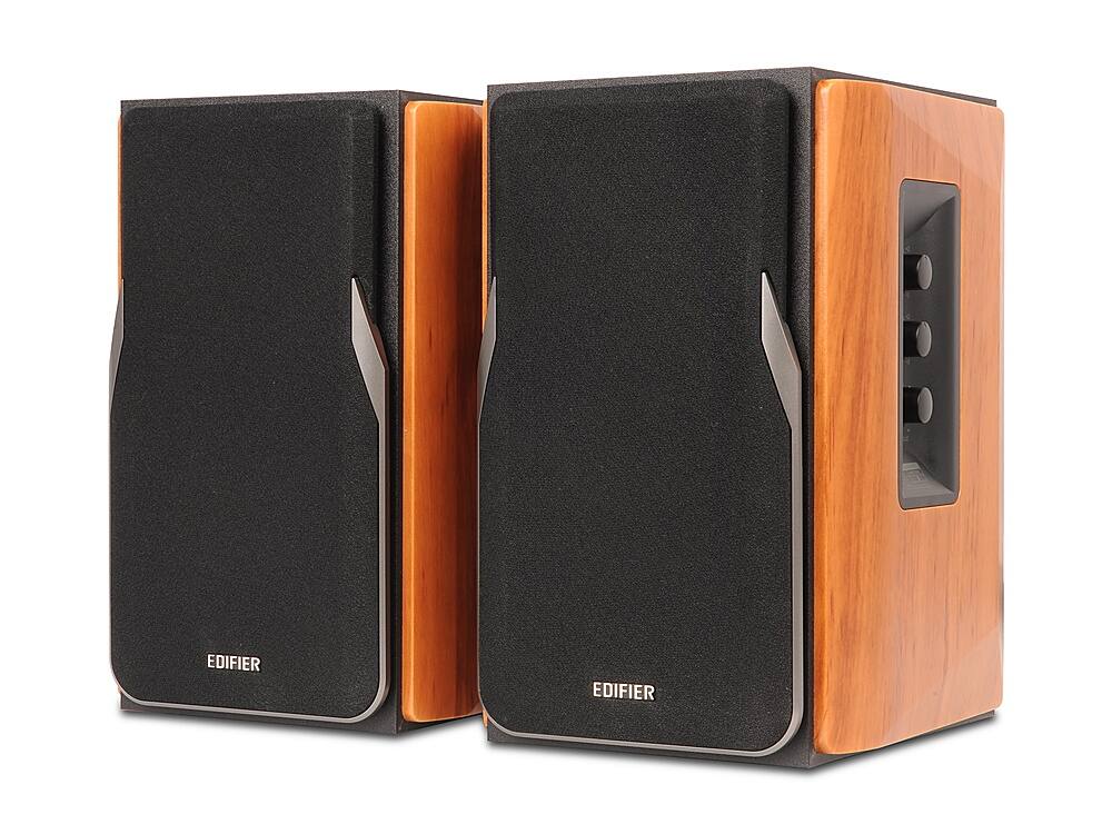 Alt View 12. Edifier - R1380DB 4" 42-Watt Powered Bookshelf Speaker (Pair) - Brown.