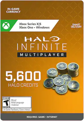 Front. Microsoft - Halo Infinite - 5,000 Halo Credits + 600 Bonus Credits - Multi.