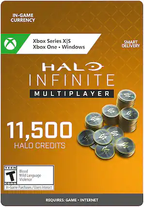 Front. Microsoft - Halo Infinite - 10,000 Halo Credits + 1,500 Bonus Credits - Multi.