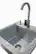 Angle. Coyote Outdoor Living - Outdoor Kitchen Sink, 21" - Stainless Steel.