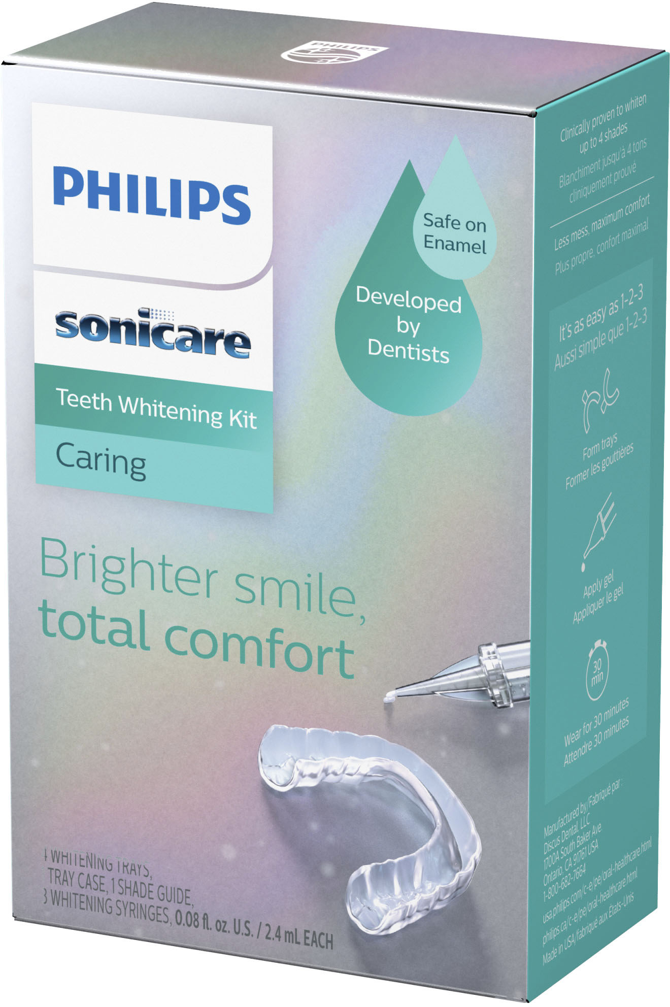 Angle View: Philips Sonicare Teeth Whitening Kit - White
