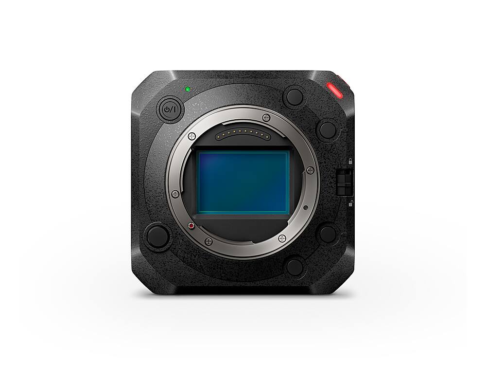Angle. Panasonic - LUMIX Full-Frame Box-Style Live & Cinema Camera, 6K 24p / 5.9K 30p 10-bit Unlimited Video - DC-BS1H - Black.