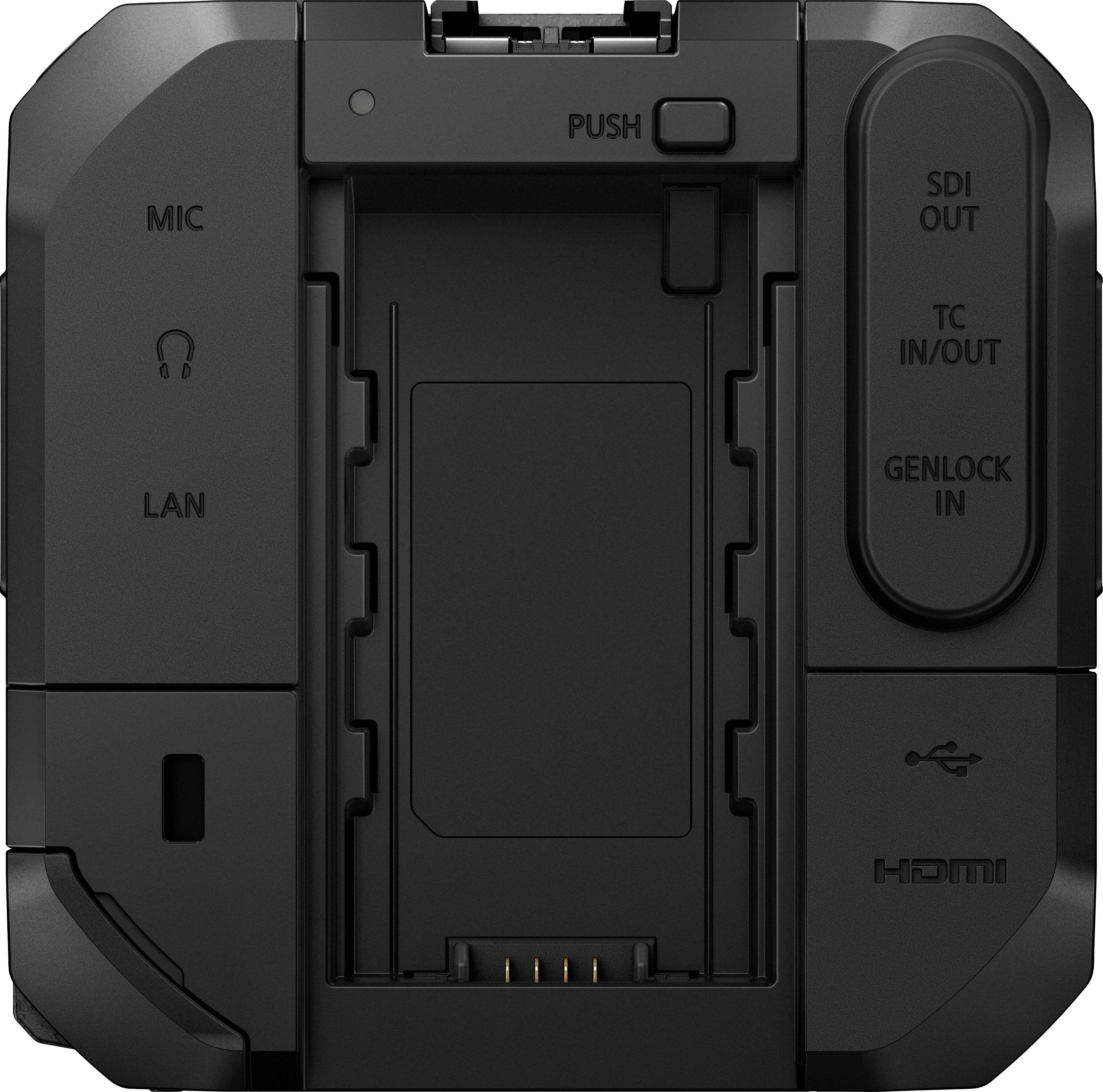 Alt View 12. Panasonic - LUMIX Full-Frame Box-Style Live & Cinema Camera, 6K 24p / 5.9K 30p 10-bit Unlimited Video - DC-BS1H - Black.