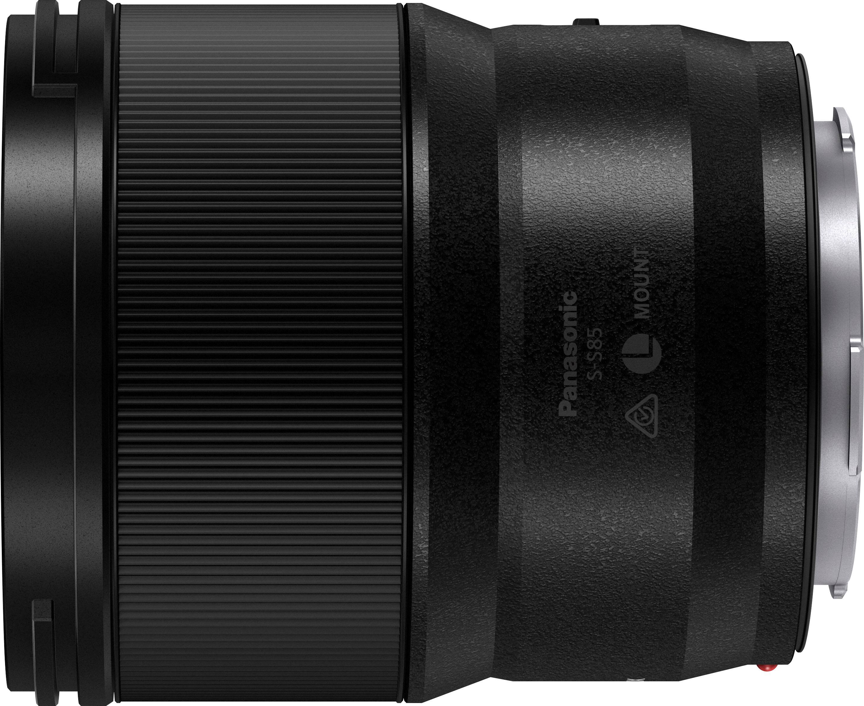Alt View 11. Panasonic - LUMIX S-S85 85mm F1.8 L-Mount Lens for LUMIX S Series Cameras - Black.