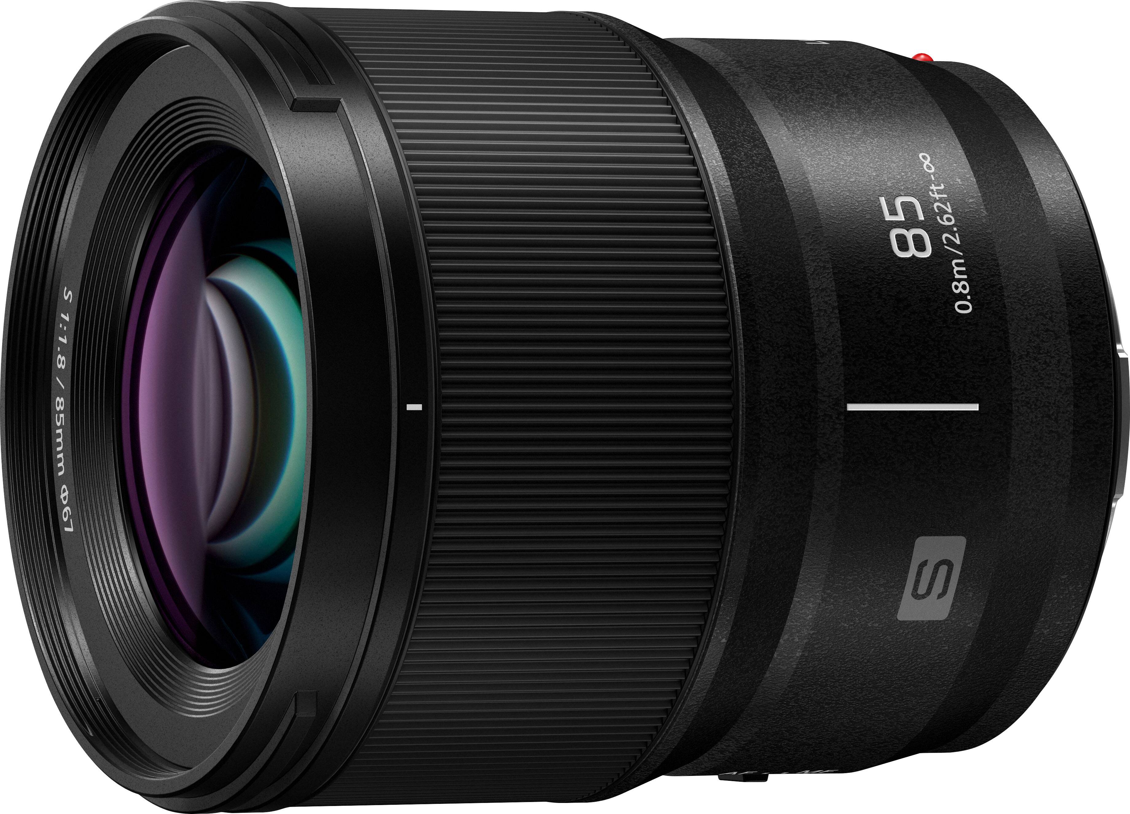 Alt View 12. Panasonic - LUMIX S-S85 85mm F1.8 L-Mount Lens for LUMIX S Series Cameras - Black.