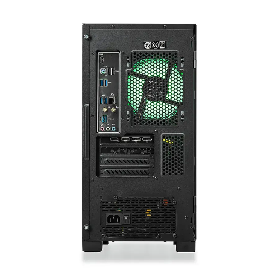 Alt View 12. Thermaltake - Graphite 360 Gaming Desktop - AMD Ryzen 5 5600X - 16GB Memory - NVIDIA GeForce RTX 3060 - 1TB NVMe M.2 - Black.