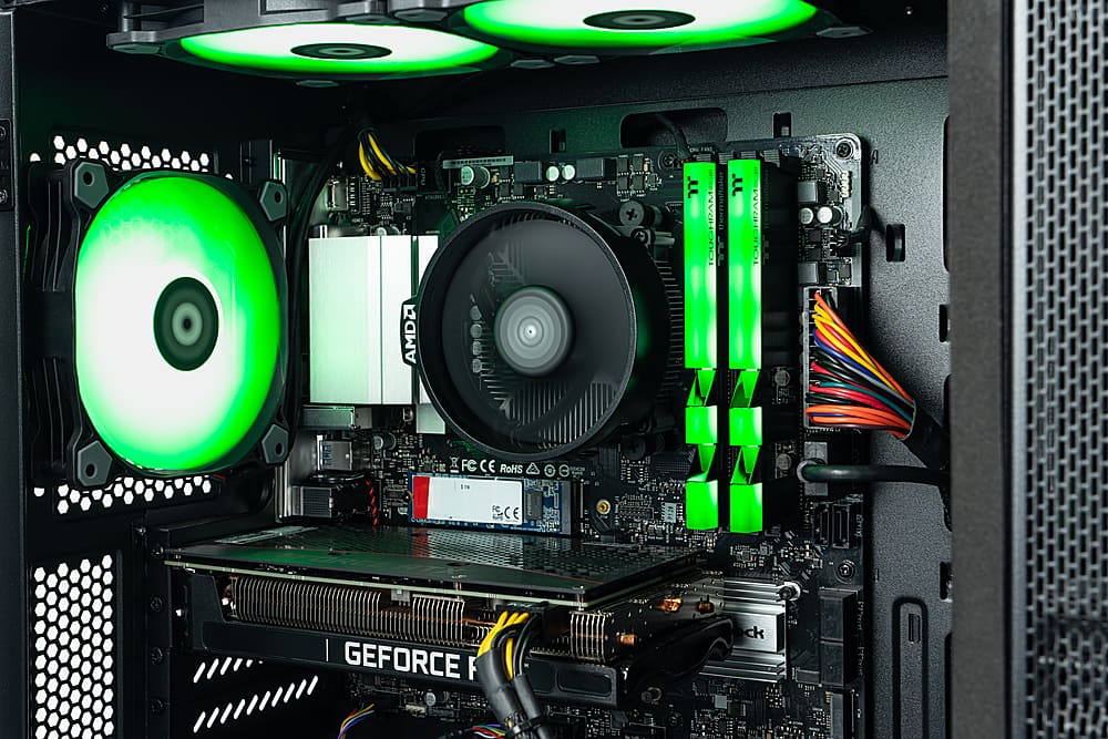 Alt View 15. Thermaltake - Graphite 360 Gaming Desktop - AMD Ryzen 5 5600X - 16GB Memory - NVIDIA GeForce RTX 3060 - 1TB NVMe M.2 - Black.