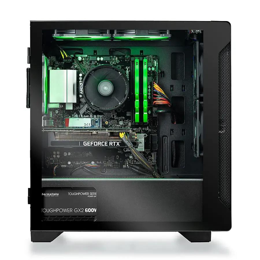 Thermaltake Graphite 360 Gaming Desktop AMD Ryzen 5 5600X 16GB Memory ...