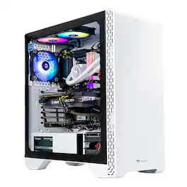 Thermaltake - Glacier 360 Gaming Desktop - AMD Ryzen 5 5600X - 16GB Memory - NVIDIA GeForce RTX 3060 - 1TB NVMe M.2 - White